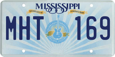 MS license plate MHT169