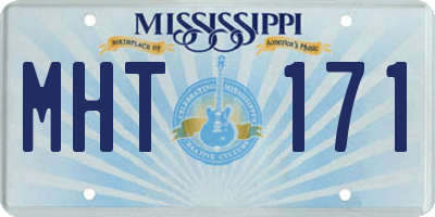MS license plate MHT171