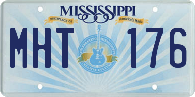 MS license plate MHT176