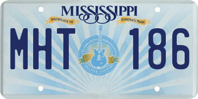 MS license plate MHT186