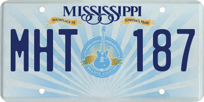 MS license plate MHT187