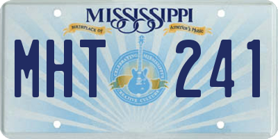 MS license plate MHT241
