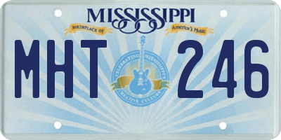 MS license plate MHT246