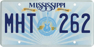 MS license plate MHT262