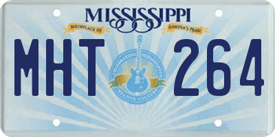 MS license plate MHT264