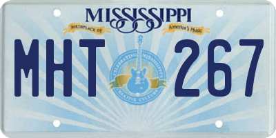 MS license plate MHT267