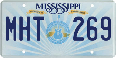MS license plate MHT269
