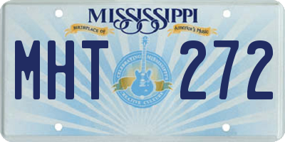 MS license plate MHT272