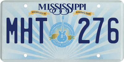 MS license plate MHT276