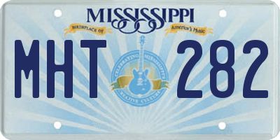 MS license plate MHT282