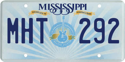 MS license plate MHT292