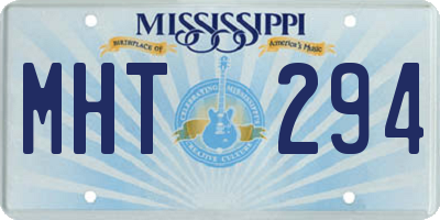 MS license plate MHT294
