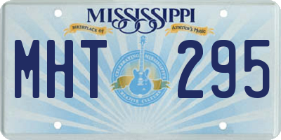 MS license plate MHT295