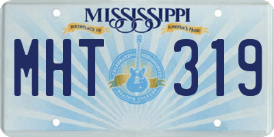 MS license plate MHT319