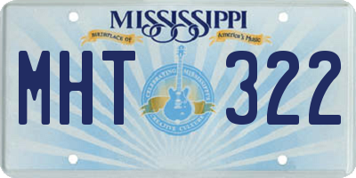 MS license plate MHT322