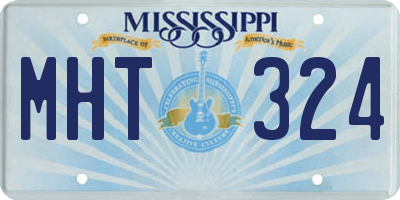 MS license plate MHT324