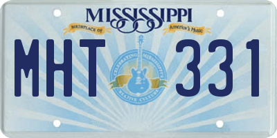 MS license plate MHT331