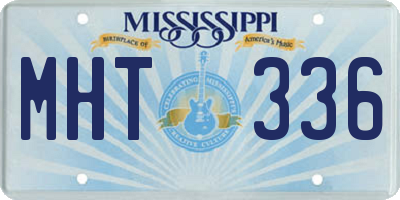 MS license plate MHT336
