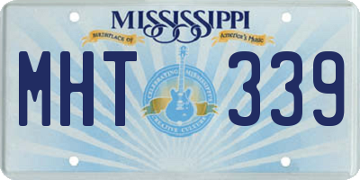 MS license plate MHT339
