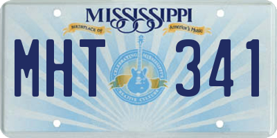 MS license plate MHT341