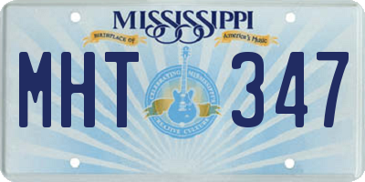 MS license plate MHT347