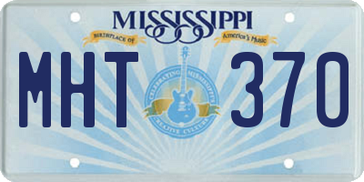 MS license plate MHT370