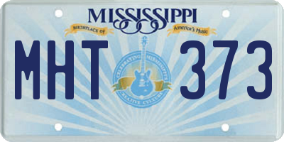 MS license plate MHT373