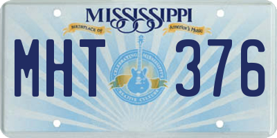 MS license plate MHT376
