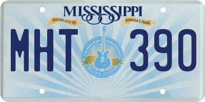 MS license plate MHT390