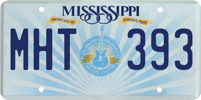 MS license plate MHT393