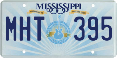 MS license plate MHT395