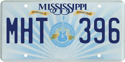 MS license plate MHT396