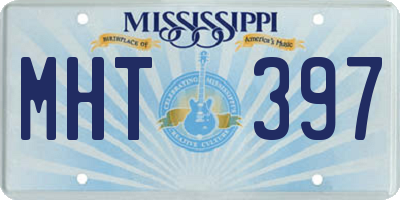 MS license plate MHT397