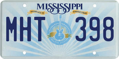 MS license plate MHT398