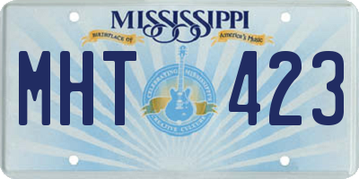 MS license plate MHT423