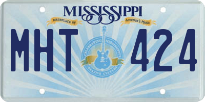 MS license plate MHT424
