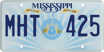 MS license plate MHT425