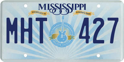 MS license plate MHT427