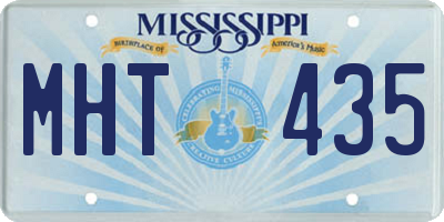 MS license plate MHT435