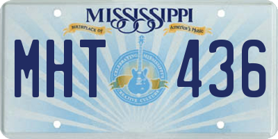 MS license plate MHT436
