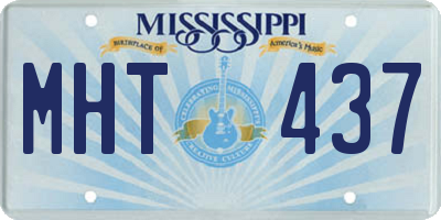 MS license plate MHT437