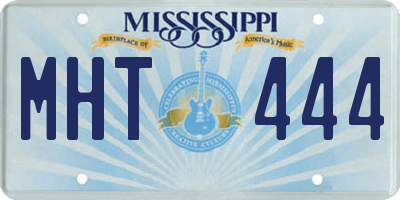 MS license plate MHT444