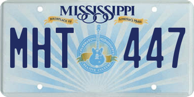 MS license plate MHT447