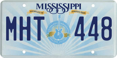 MS license plate MHT448