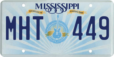 MS license plate MHT449