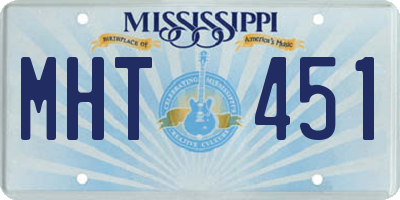 MS license plate MHT451