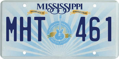 MS license plate MHT461