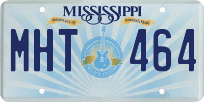 MS license plate MHT464