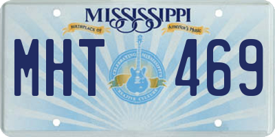 MS license plate MHT469