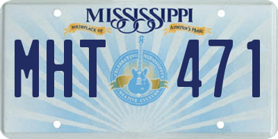 MS license plate MHT471